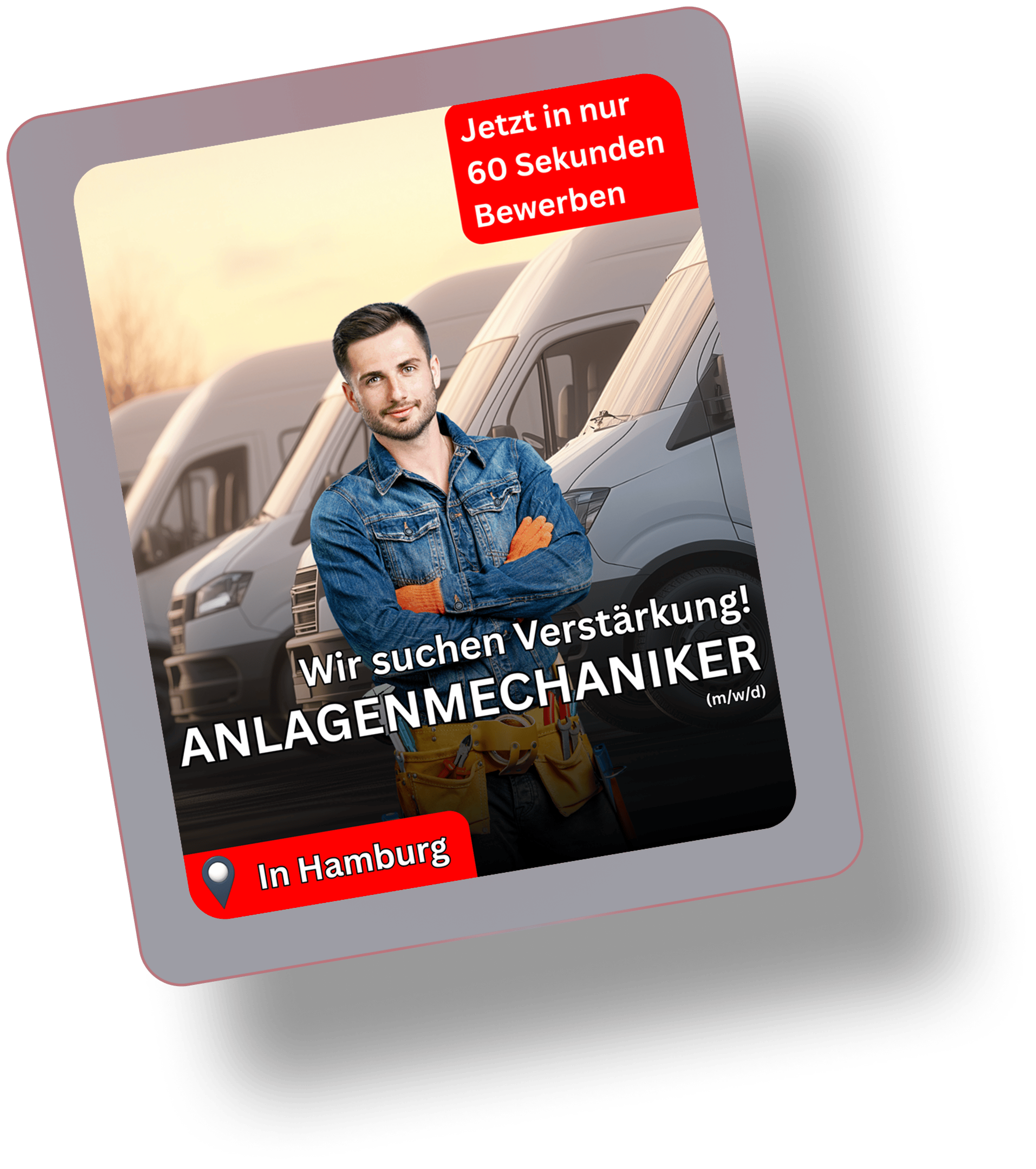 Beispiel einer austauschbaren Recruiting-Anzeige