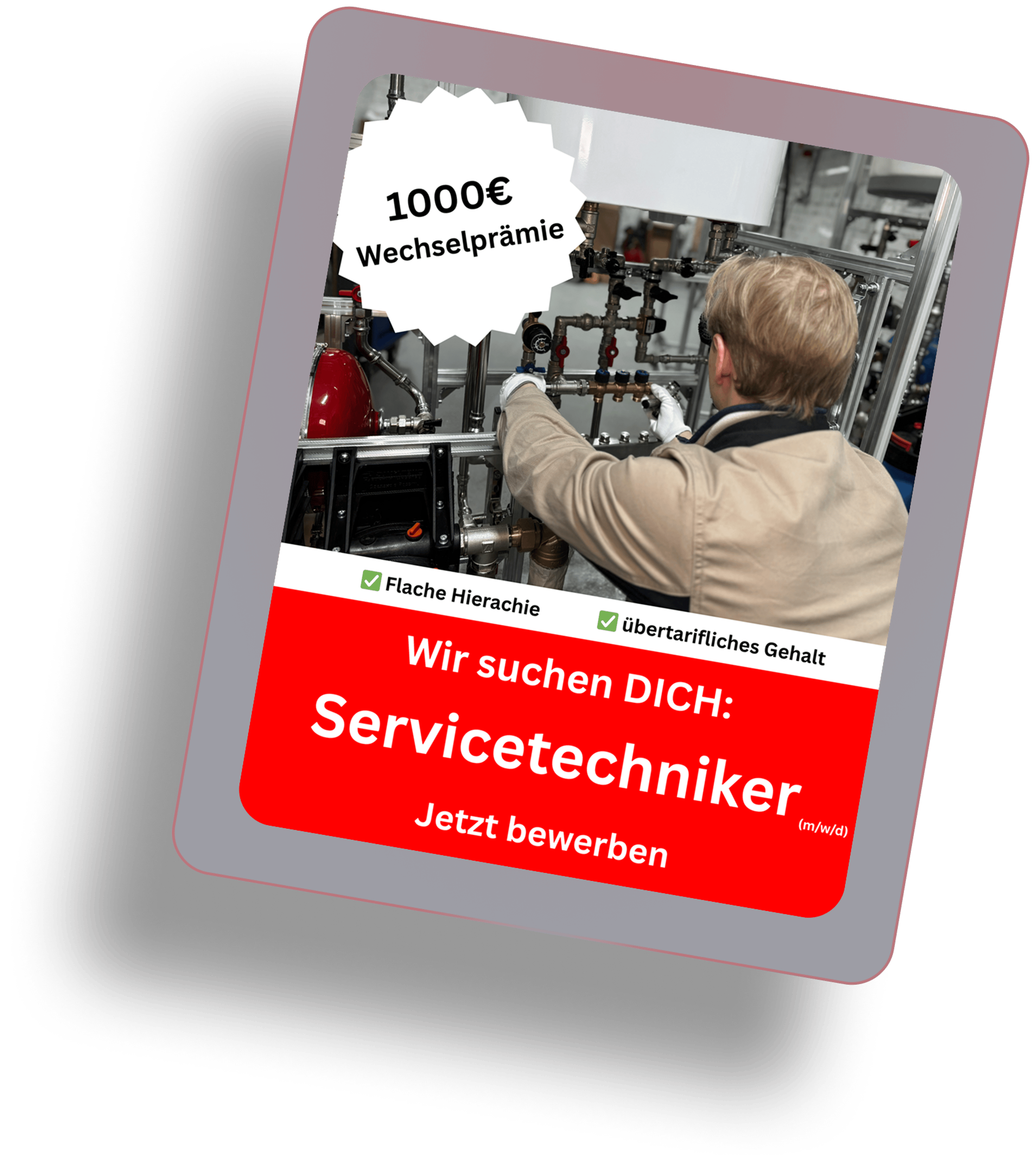 Beispiel einer Anzeige mit Wechselprämie